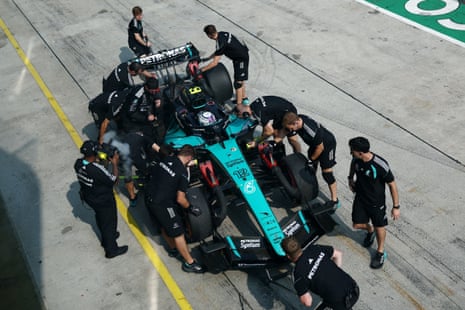 Kimi Antonelli has a pit stop.