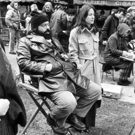 Eleanor and Francis Ford Coppola during shooting of the 1972 film The Godfather.