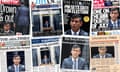 A selection of UK newspaper front pages as Rishi Sunak announces a general election for 4 July.