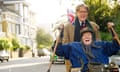 Alex Jennings as Alan Bennett and Maggie Smith as Miss Shepherd in The Lady in the Van. 