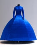 Gown with very wide bell skirt