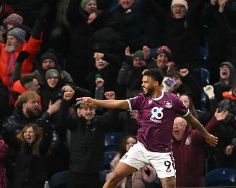 Joy abounds Turf Moor after Burnley's Lyle Foster put the home side ahead against Spurs with a tidy right footed finish.