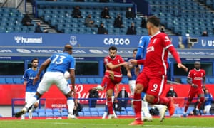 Salah reacts quickly to score