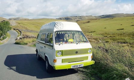 Camplify’s Olive van on the road
