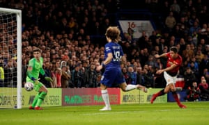 Ander Herrera heads in a pinpoint cross from Paul Poba to put Manchester United ahead.