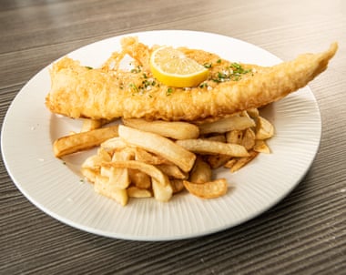 Fish and chips from No 1 Cromer.