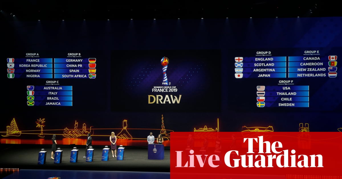 Women's World Cup 2019 England draw Scotland in group stage – as it