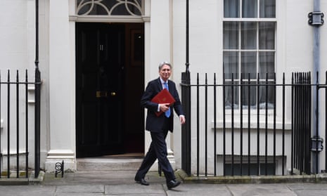 Philip Hammond en route to deliver the first-ever spring statement.