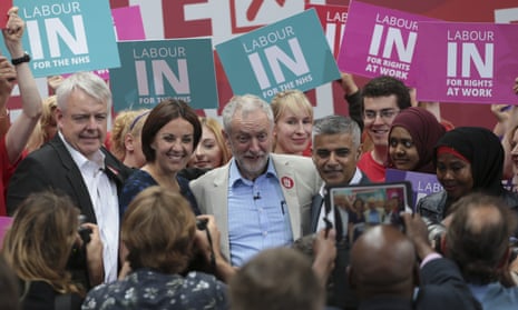 Carwyn Jones, Kezia Dugdale, Jeremy Corbyn and  Sadiq Khan