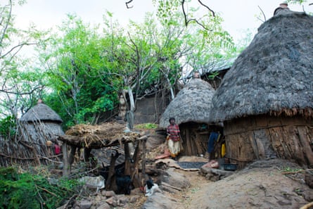 A village inhabited by members of the Konso ethnic group in the Omo valley.