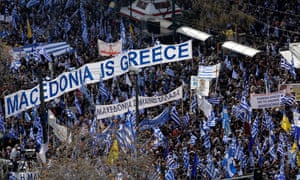 Greeks protest in Athens about Macedonia