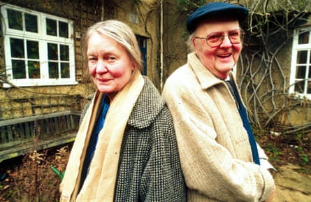 Iris Murdoch with John Bayley in 1997.