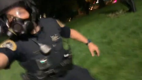 Police in Iowa pepper-spray journalist in eye as she identifies herself as press – video