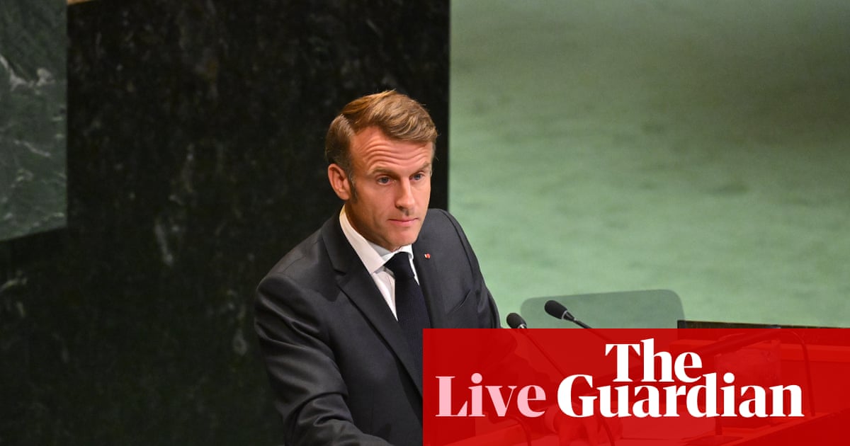 Macron Declares France's Formal Recognition of Palestinian State at UN Summit
