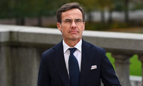 Sweden's newly elected prime minister Ulf Kristersson
