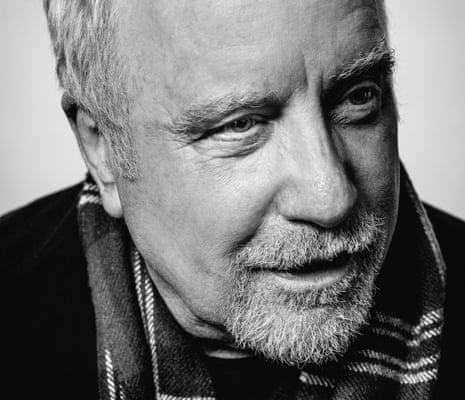 Richard Dreyfuss with smiling eyes, a scarf around his neck