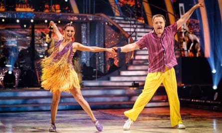 McCausland and his dance partner Dianne Buswell perform on Strictly Come Dancing.