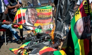 Protests in Zimbawe’s capital, Harare