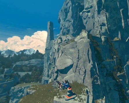 Route to the summit … Cairn.