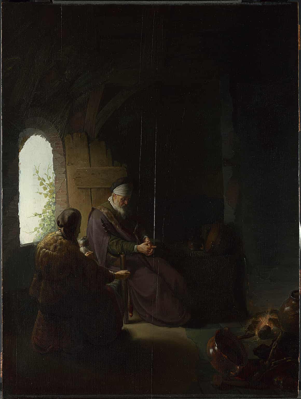 Rembrandt, Anna and the Blind Tobit, about 1630: © The National Gallery, London