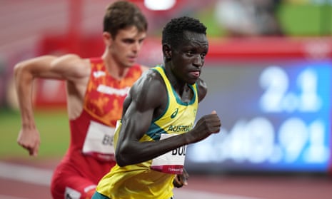 Peter Bol went out hard in the 800m final