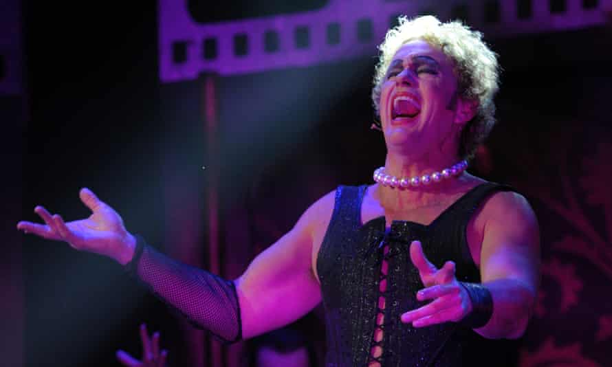 Craig McLachlan appears as Frank N. Furter on The Rocky Horror Show in Melbourne in 2014.