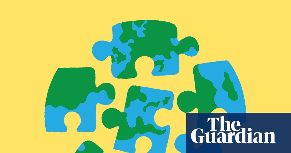 Global order, as curated by Donald Trump: a world map broken into puzzle pieces and then kicked under the couch.