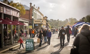 The Fraser Street Book Bazaar at the 2017 Clunes Booktown Festival.