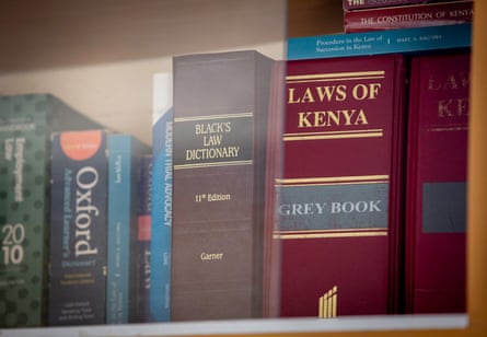 Legal books on a shelf