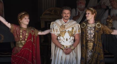Fred Hechinger as Emperor Caracalla, Pedro Pascal as General Acacius and Joseph Quinn as Emperor Geta.