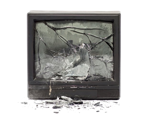 Television exploding