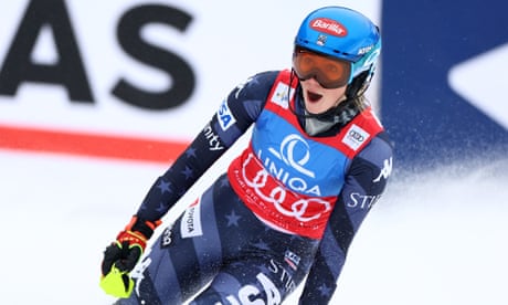 Mikaela Shiffrin denied share of all-time World Cup wins record by 0.06sec