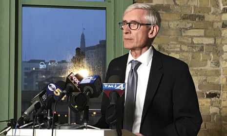 Tony Evers in Milwaukee, Wisconsin, on 2 December 2018. Evers is one of two dozen governors in the Climate Alliance, whose members have pledged to reduce their states’ heat-trapping pollution at least 26% below 2005 levels by 2025.