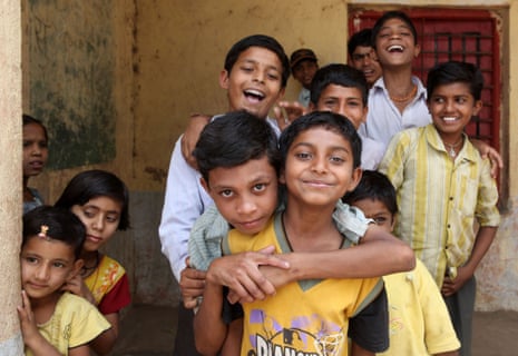 Children from Anvi village in the Jalna district of Maharashtra