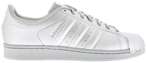 Adidas silver superstar, £79.99, footlocker.co.uk.