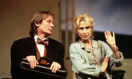 With Felicity Kendal in Arcadia at the National Theatre.