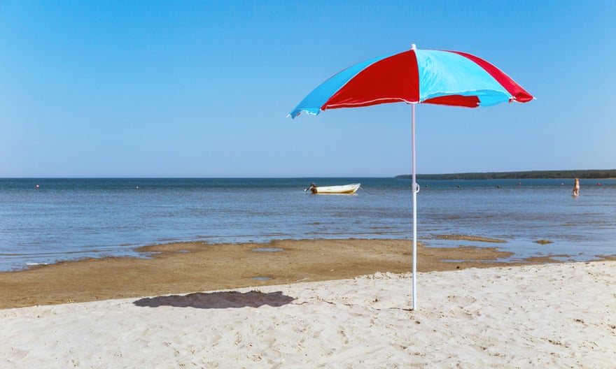 beach umbrella on Vosu beach
