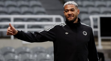 Joelinton reports for duty ahead of tonight’s semi-final first leg.