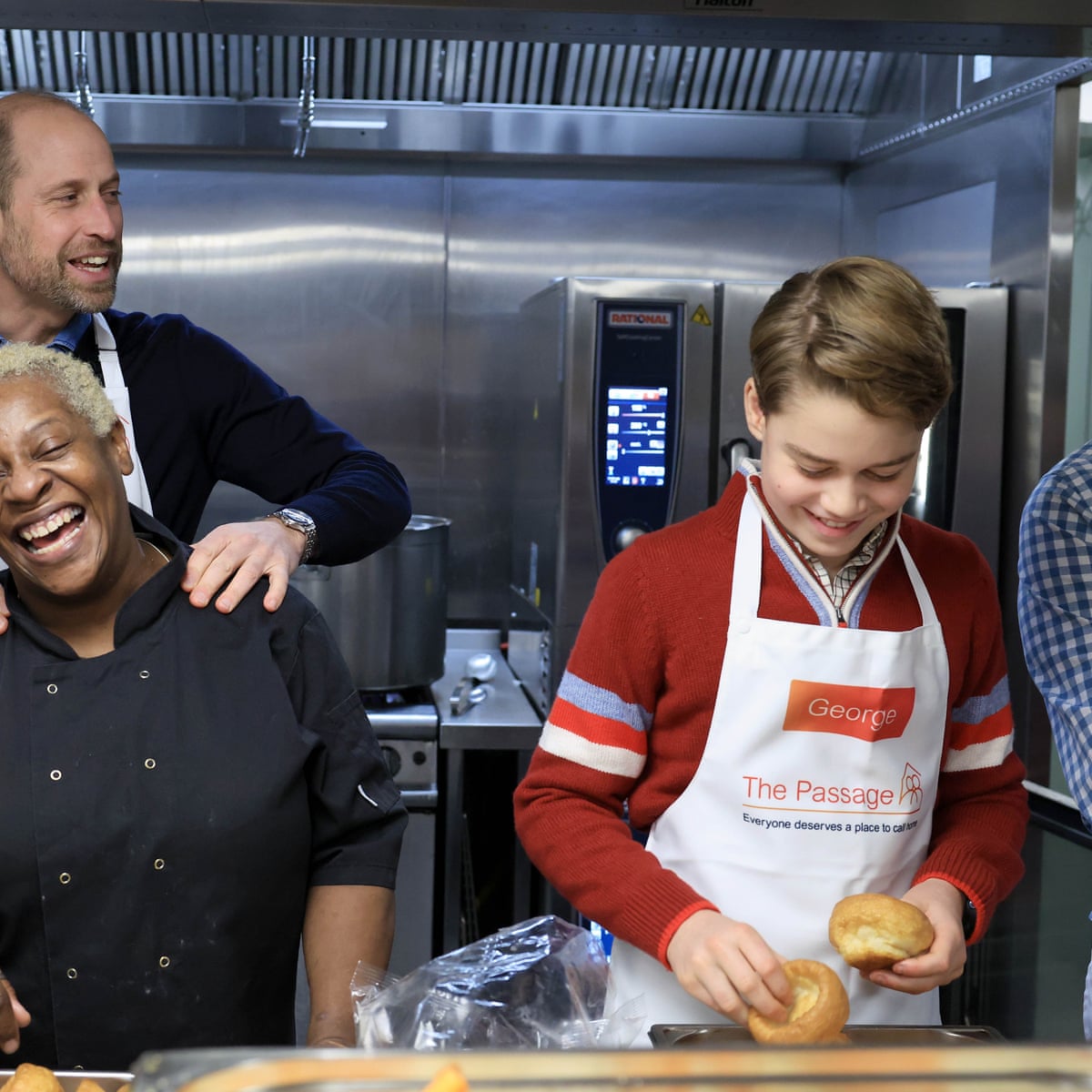 Prince George joins Prince of Wales in visit to homelessness charity | Prince William | The Guardian
