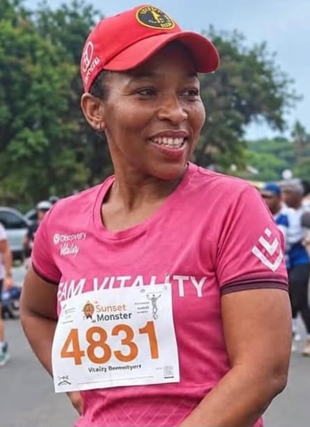 Elizabeth Moselakgomo in her running gear
