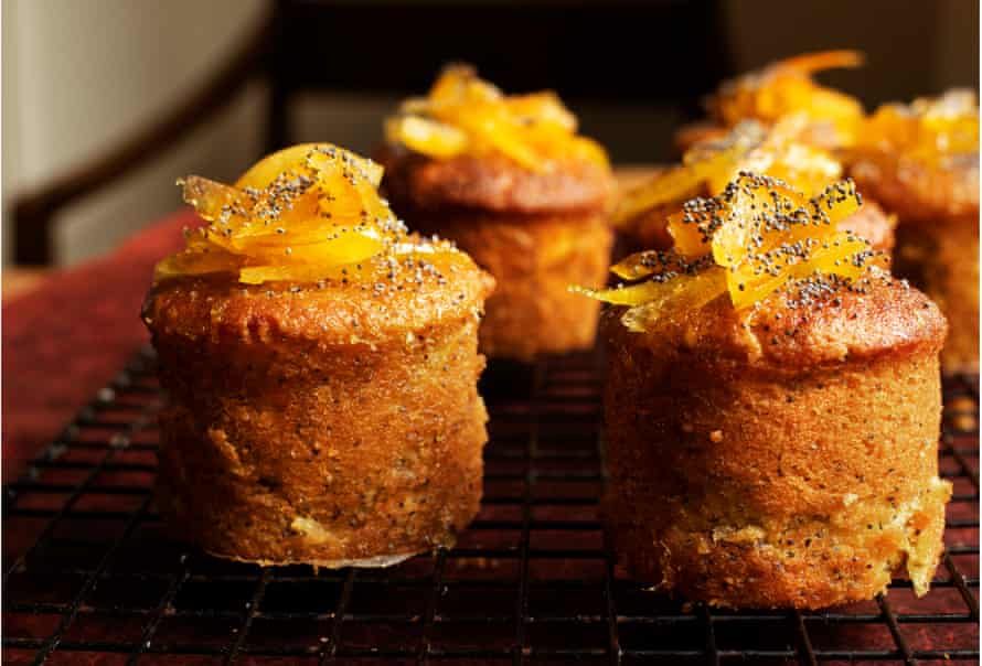 Orange and poppy seed cakes.