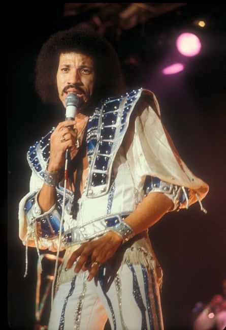 In concert with the Commodores in 1979.