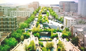 Fernando Romero’s unrealised plan for a linear park to be built on Chapultepec Avenue, one of Mexico City’s oldest streets.