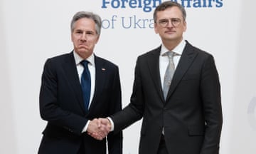 US secretary of state Antony Blinken with Dmytro Kuleba