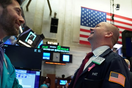 Trader on the floor of the New York Stock Exchange today.
