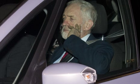 Jeremy Corbyn arriving at Buckingham Palace