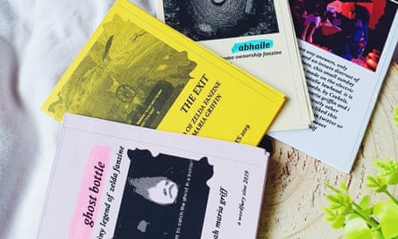 Ghost bottle, The Exit, Abhaile, wordfury ... a selection of Sarah Maria Griffin’s zines.