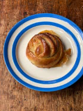 Half milk, half water: Martin Johansson’s cardamom buns.