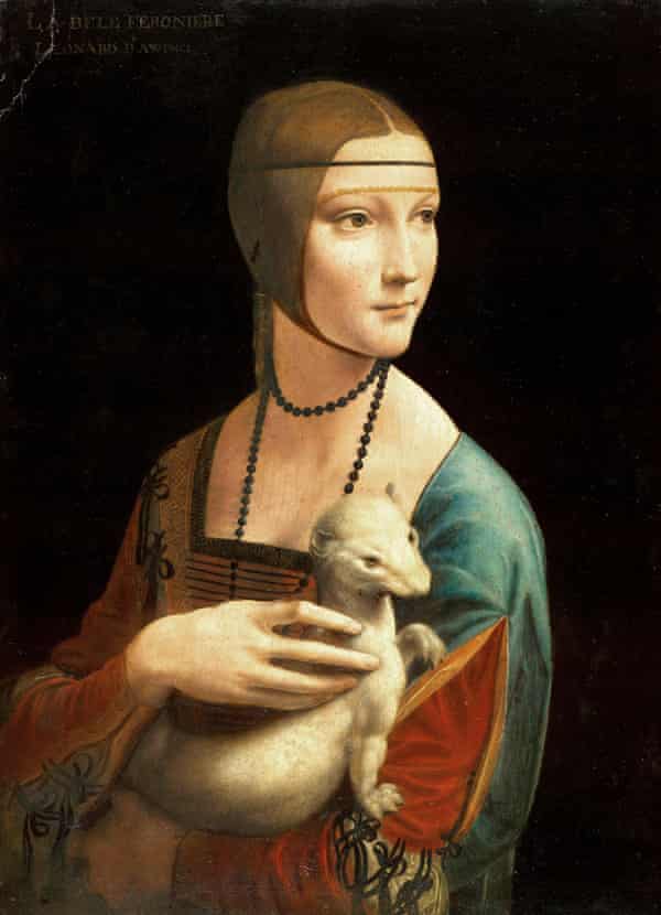 Lady with an Ermine by Leonardo da Vinci, 1489-90