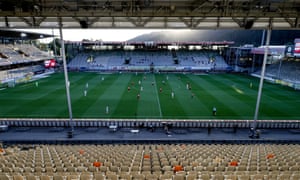 A general view during the Bundesliga match between Sport-Club Freiburg and Bayer Leverkusen.